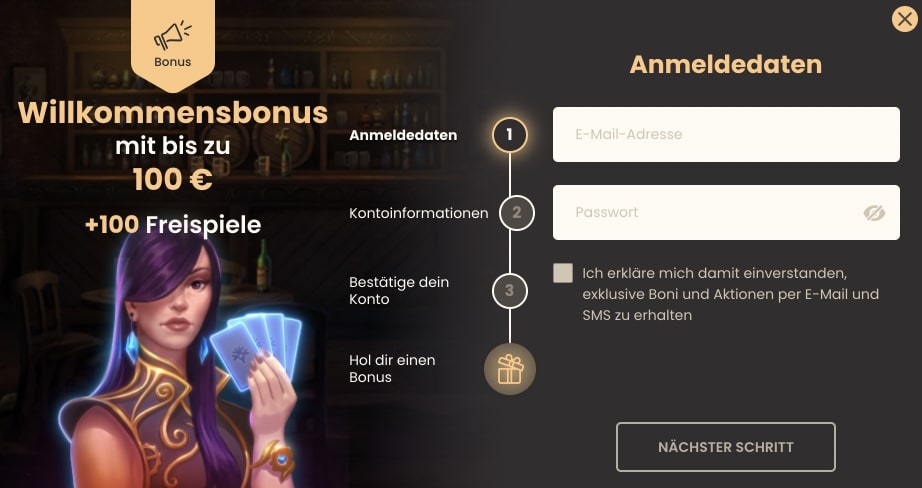 Anmeldedaten National Casino