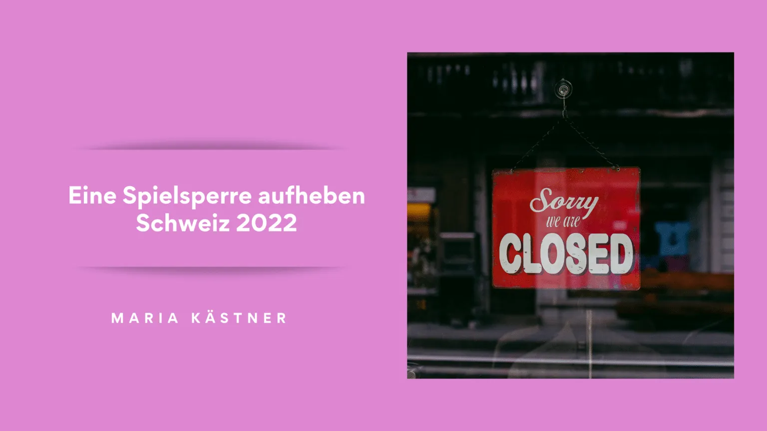 Eine Spielsperre Aufheben Schweiz