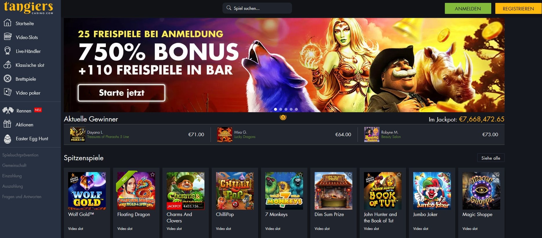 TangiersCasino Startseite