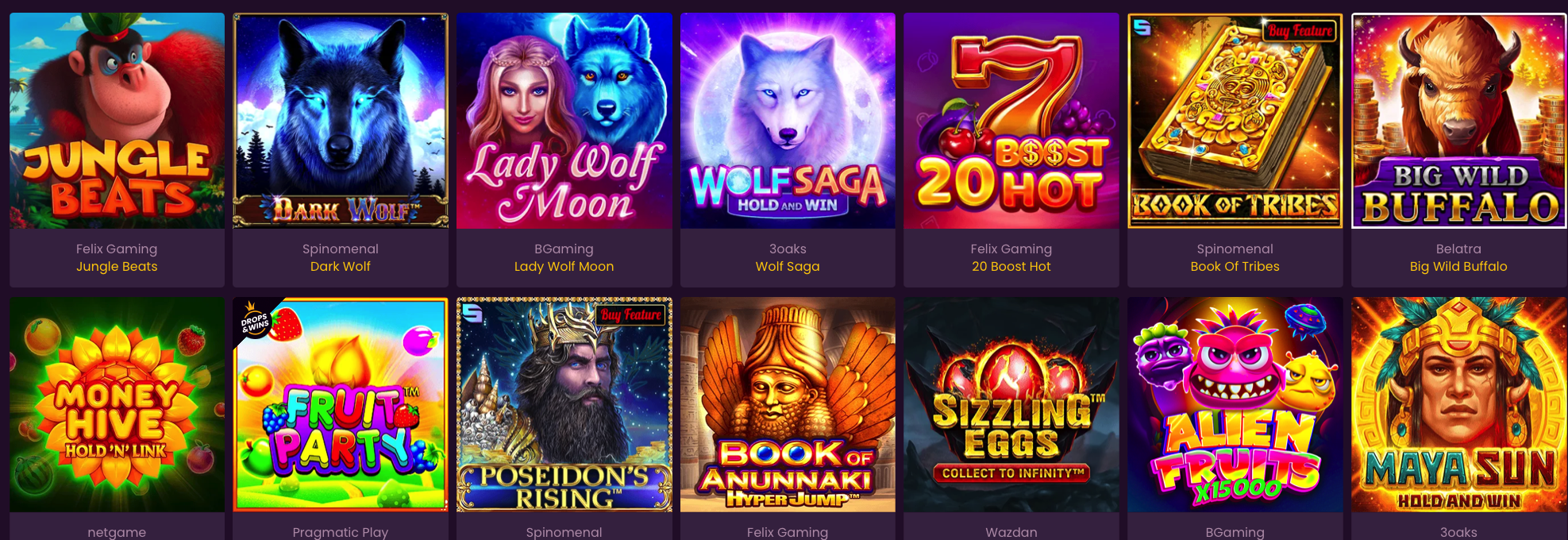 bizzo casino spiele
