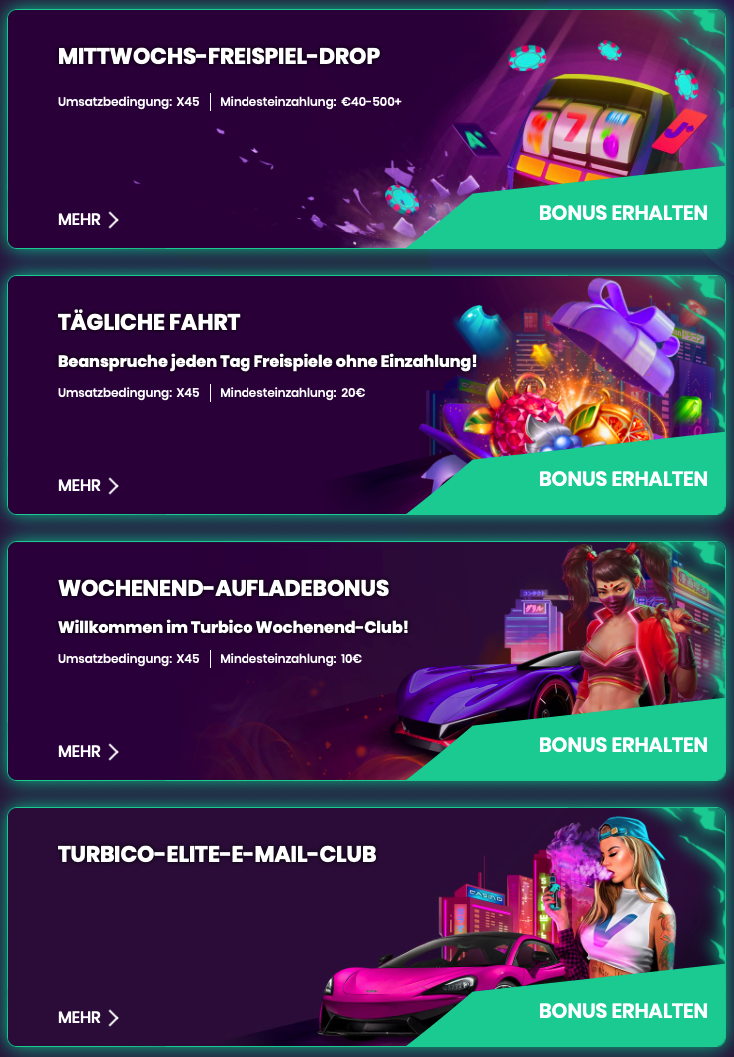 Turbico Casino Bonus