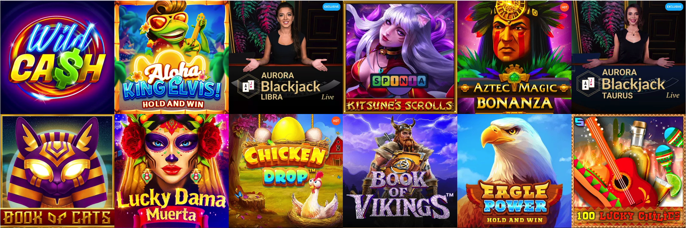 Spinia Casino Spiele