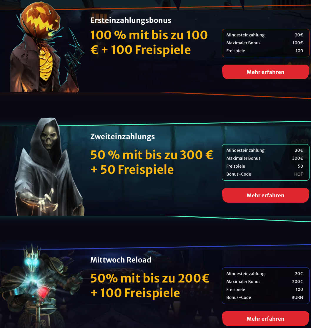 hell spin casino bonus