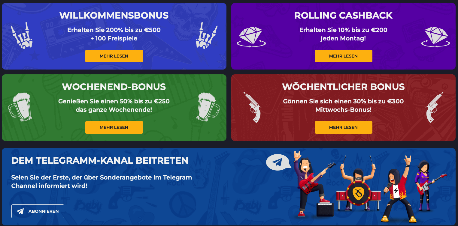 Rolling Slot Casino Alle Aktionen