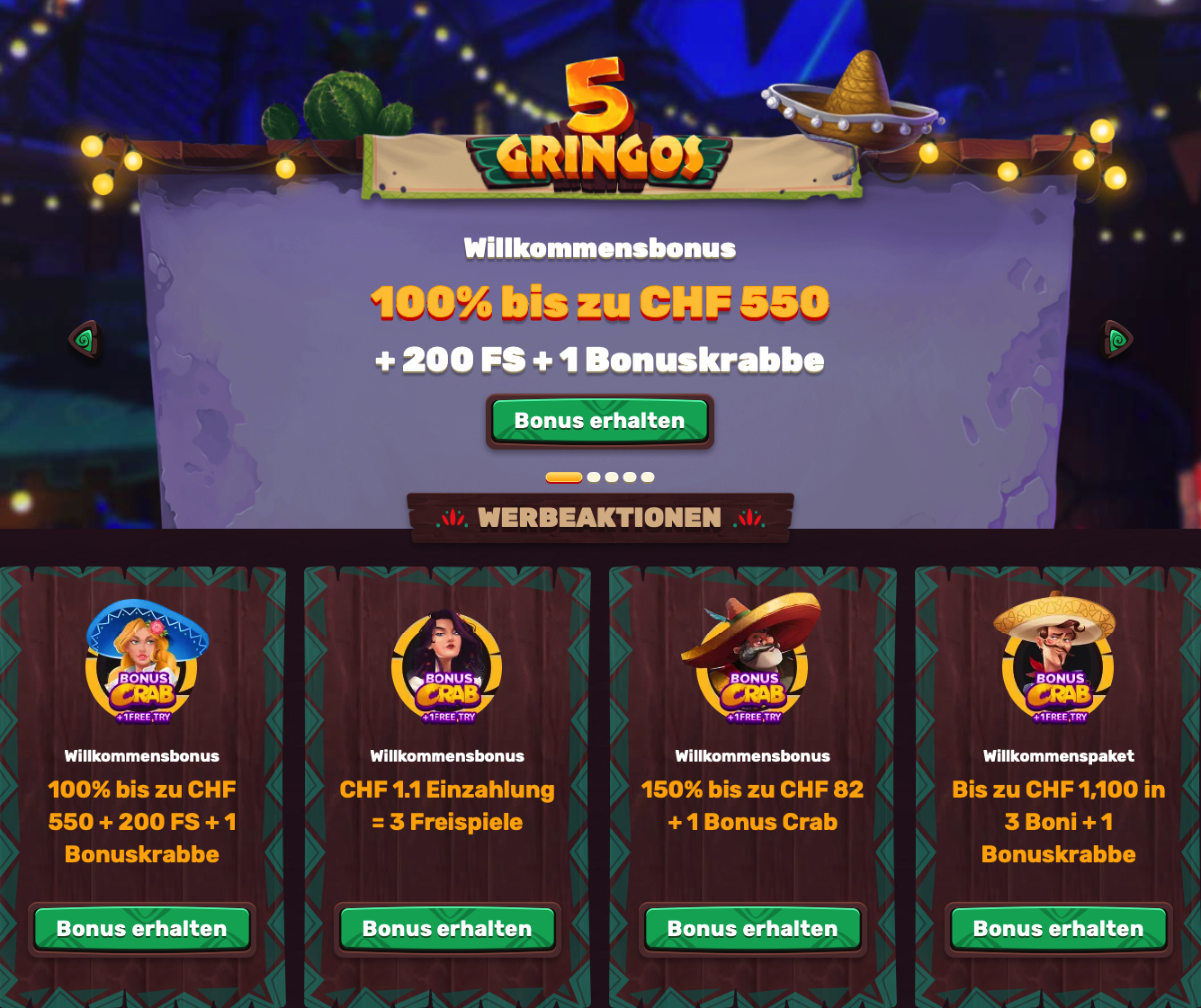 5gringos Casino Bonus