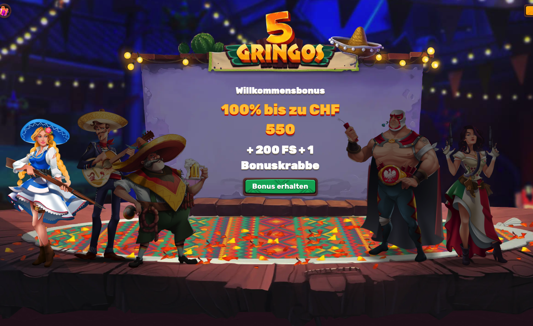 5gringos Casino Lobby