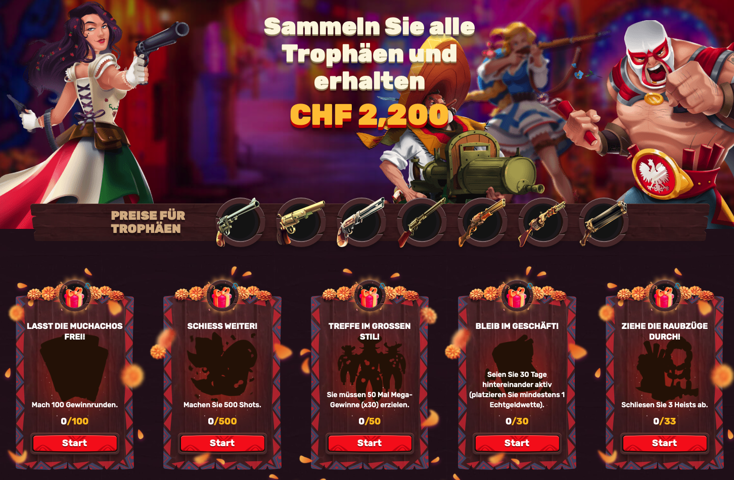 5gringos Casino Trophaen