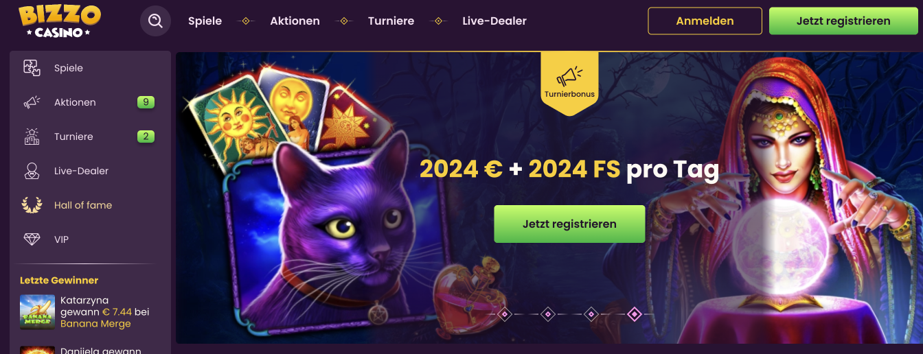 Bizzo online casino startseite